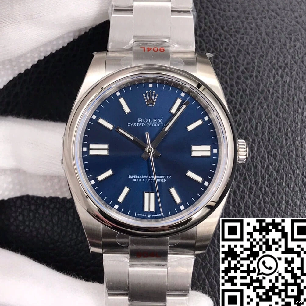 Blue 41MM Dial EW M124300-0003 Factory Oyster Perpetual Rolex 0102
